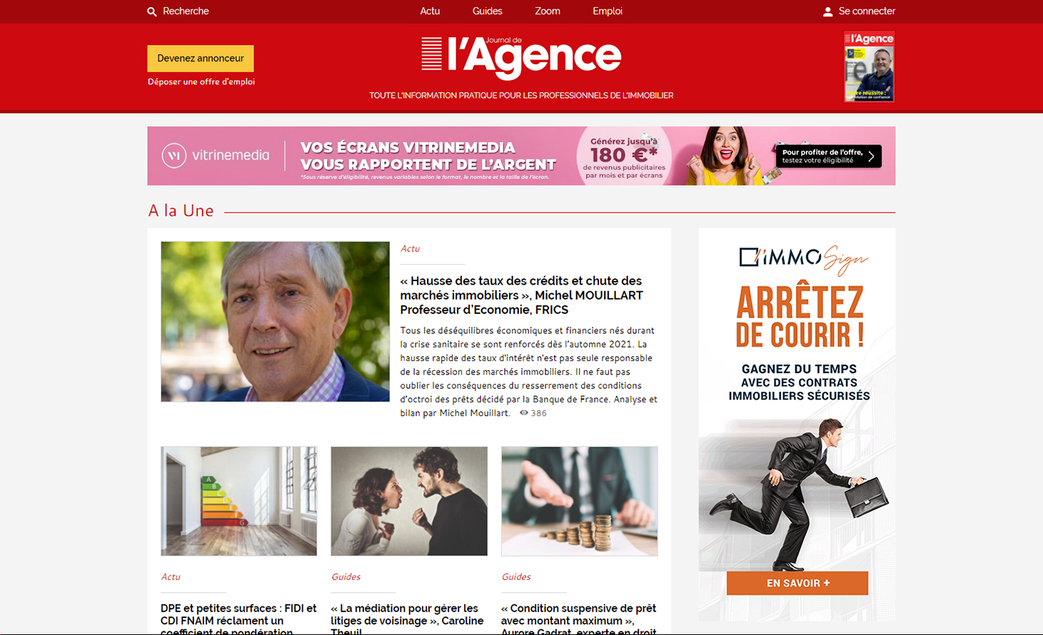 Project 'Journal de l'agence'
